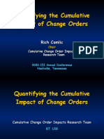 Quantifying The Cumulative Impact of Change Orders