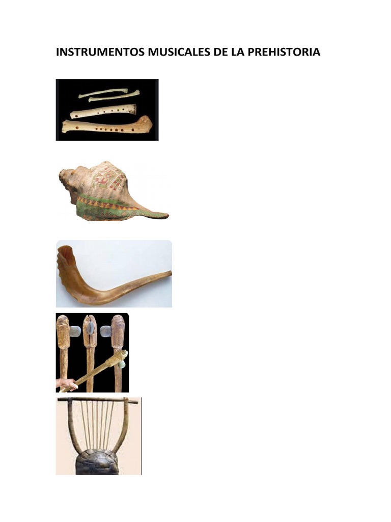 Instrumentos Musicales de La Prehistoria | PDF | Arte
