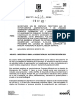 Directiva 006 de 2020 DIRECTRICES SIMULACRO DISTRITAL DE AUTOPROTECCION 2020 (1)