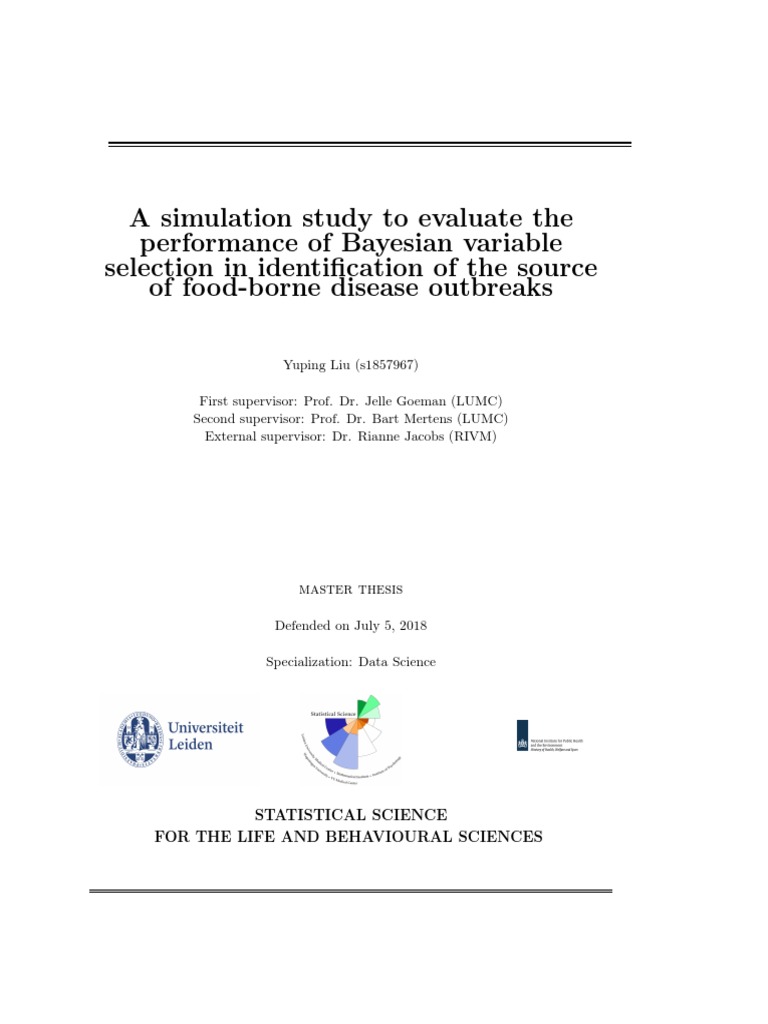 2018 07 05 Masterthesis Liu PDF | PDF | Logistic Regression ...
