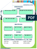 Ficha de Cálculo Con Decimales