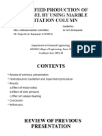 Intensified Production of Biodiesel by Using Marble Cavitation Column