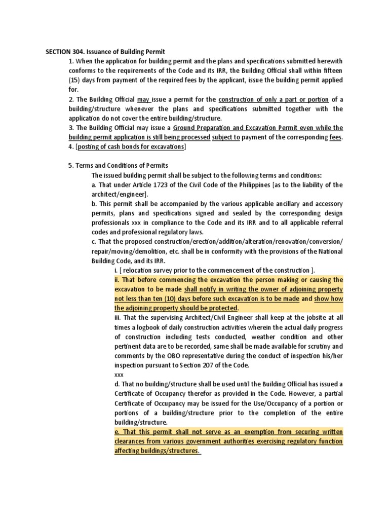 SECTION 304 PD 1096 Part 9 | PDF | Specification (Technical Standard ...