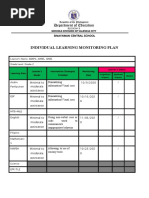 Individual Learning Monitoring Plan: Aralin Panlipunan ESP