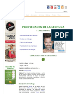 Lechuga Propiedades Medicinales PDF