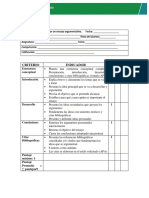 Lista de Cotejo para Evaluar Un Ensayo Argumentativo