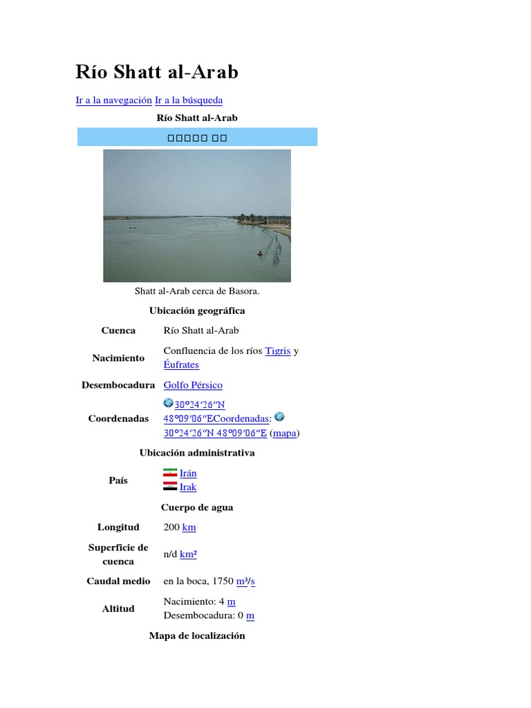 Río Shatt Al | PDF | Business | Science
