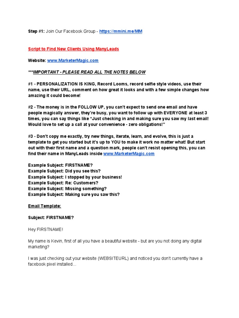 01-Marketer Agency Program Ad Script! | PDF | Internet | Business