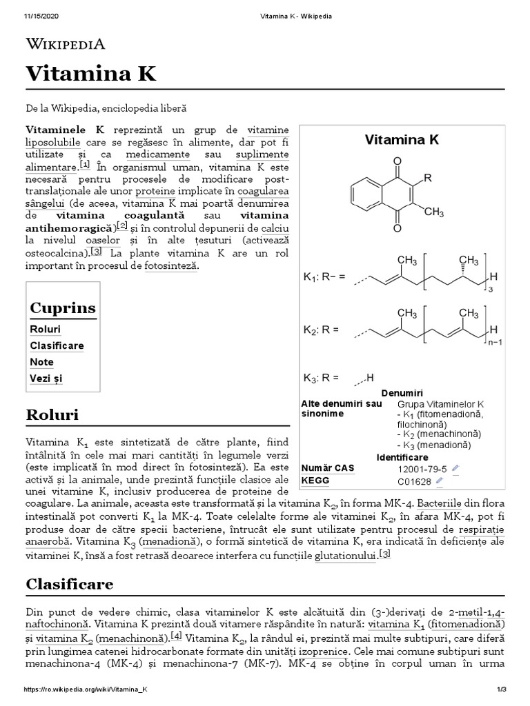 Vitamina K | PDF