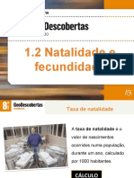 1.2 Natalidade e Fecundidade