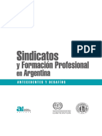 Sindicatos y FP en Argentina - Parawebseg PDF