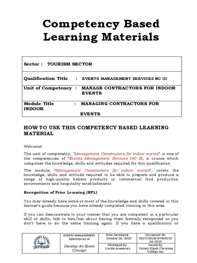 Competency Based Learning Materials | PDF | Debits And Credits | Expense