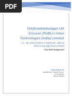 Ericsson V Intex Case Note