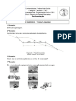 Terraplenagem e equipamentos de pavimentação