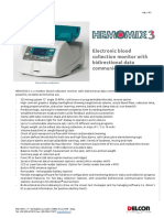 Electronic Blood Collection Monitor With Bidirectional Data Communication