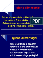 Igiena Alimentaţiei Aprecierea Cantitativă