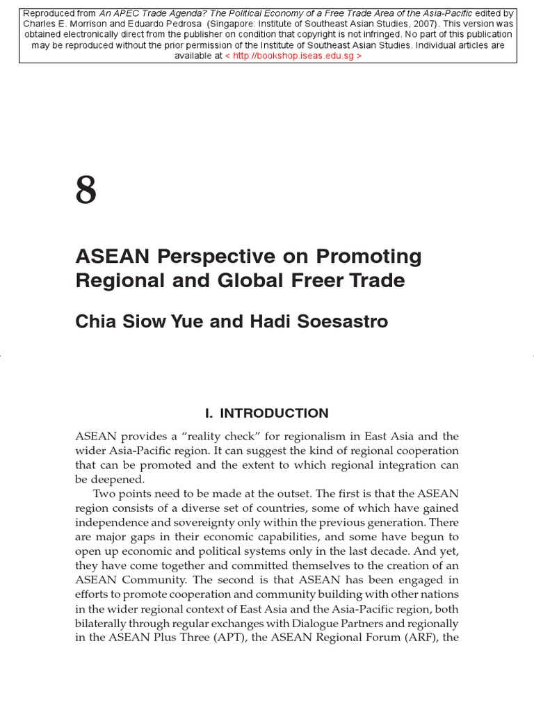 Content Server | PDF | Asean Free Trade Area | Asia Pacific Economic ...