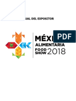 Manual Del Expositor México Alimentaria