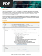 AWS Competency Application Readiness Checklist: Topic Description