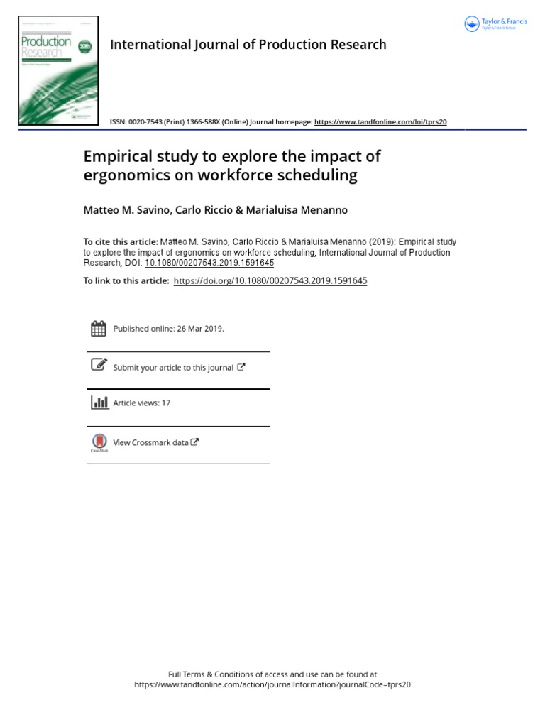 Empirical Study To Explore The Impact of | PDF | Human Factors And ...
