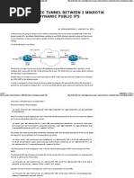 Create An IPsec Tunnel Between 2 Mikrotik Routers and Dynamic Public IPs