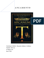 ARCANUM T Propaganda Lançamento