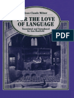 (Language, Discourse, Society) Jean-Claude Milner (Auth.) - For The Love of Language-Palgrave Macmillan UK (1990) PDF
