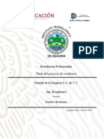 Plantilla y Guía para Elaborar El Informe de Residencias Profesionales APA