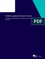 Healthy Ageing Literature Review