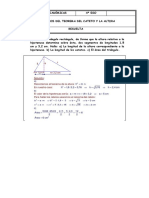 Ficha Ii Resuelta - Teorema Del Cateto y La Altura PDF