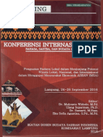 Prosiding Komprensi Internasional Bahasa, Sastra, Dan Budaya Daerah Indonesia, Lampung September 2016 PDF