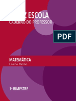 Caderno Do Professor - 2 Série Do Ensino Médio - 1º Bimestre