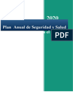 Plan Anual de Seguridad y Salud en El Trabajo 2019 Trabajo