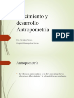 Crecimiento y Desarrollo Antropometria