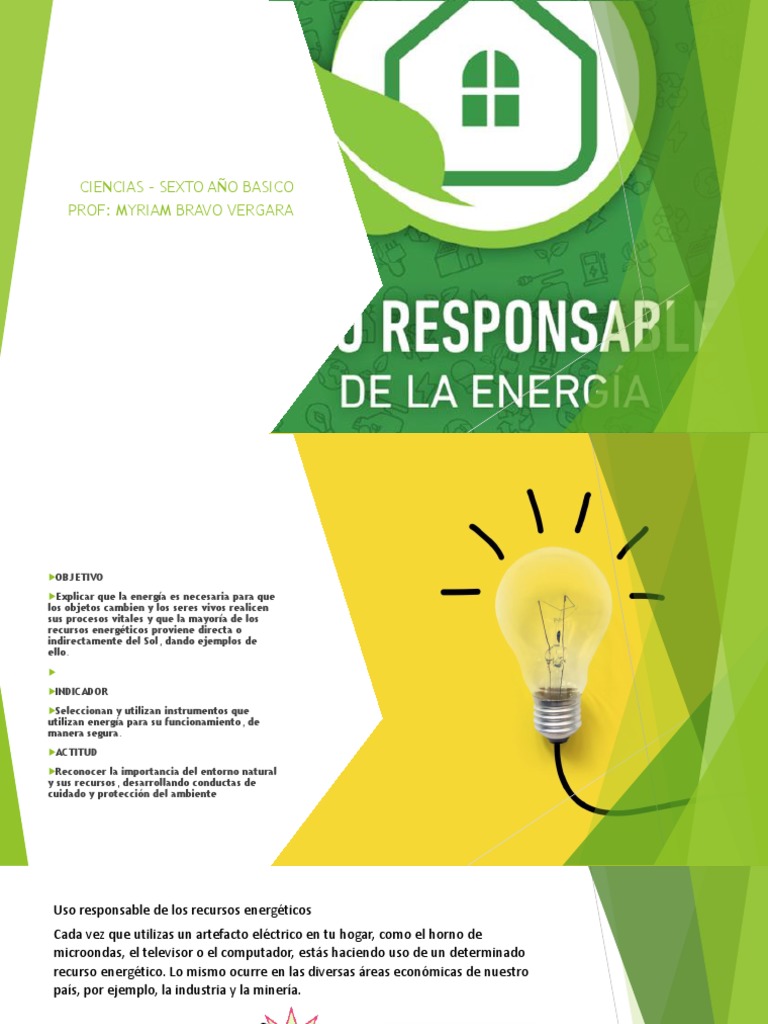 Uso Responsable de la Energía en Niños | PDF