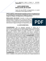 Reglamento para La Administración Integral de Riesgos ??