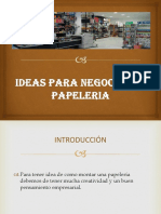 IDEAS PARA NEGOCIOS DE PAPELERIA