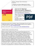 Journal of Applied Communication Research: To Cite This Article: Alvin A. Goldberg, Mary S. Cavanaugh & Carl E. Larson