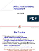 Flexible Wide Area Consistency Management: Sai Susarla