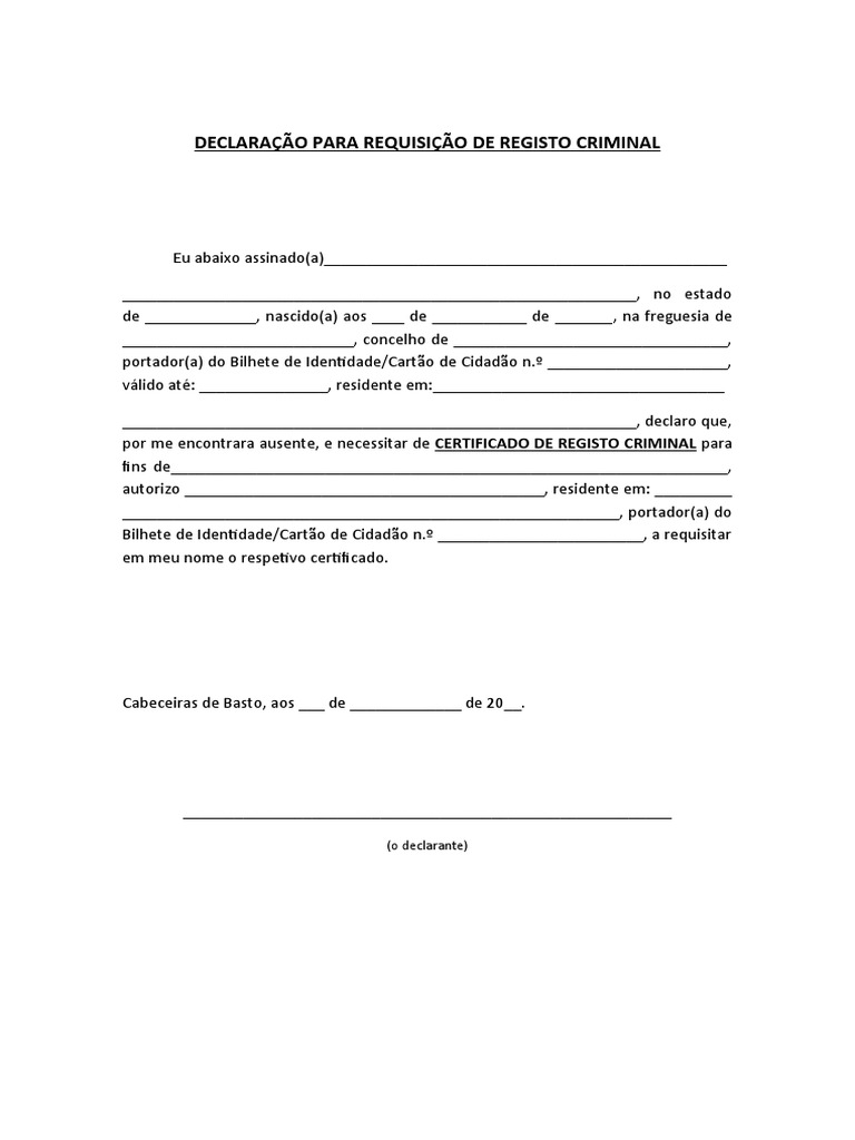 Como Pedir O Registo Criminal Pela Internet
