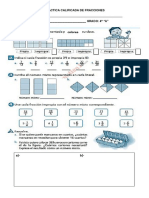 Practica Calificada de Fracciones PDF