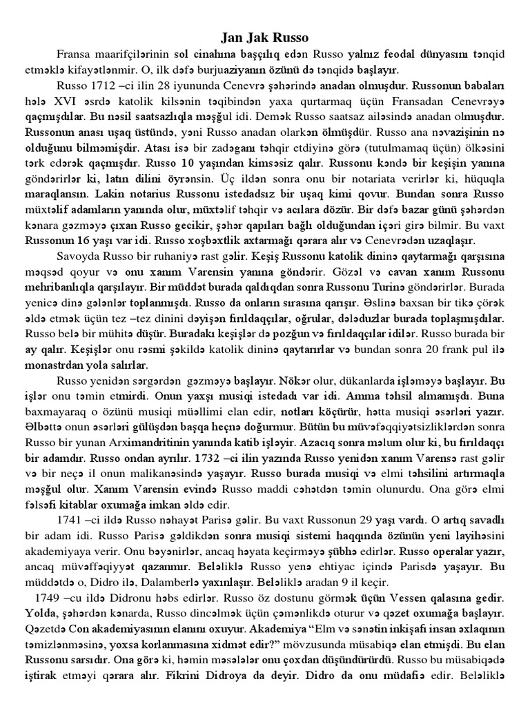 Jan Jak Russo PDF | PDF