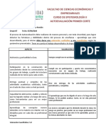 Formato Autoevaluacion Primer Corte Epistemologia II