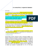 Infecciones Por Coronavirus y Respuestas Inmunes