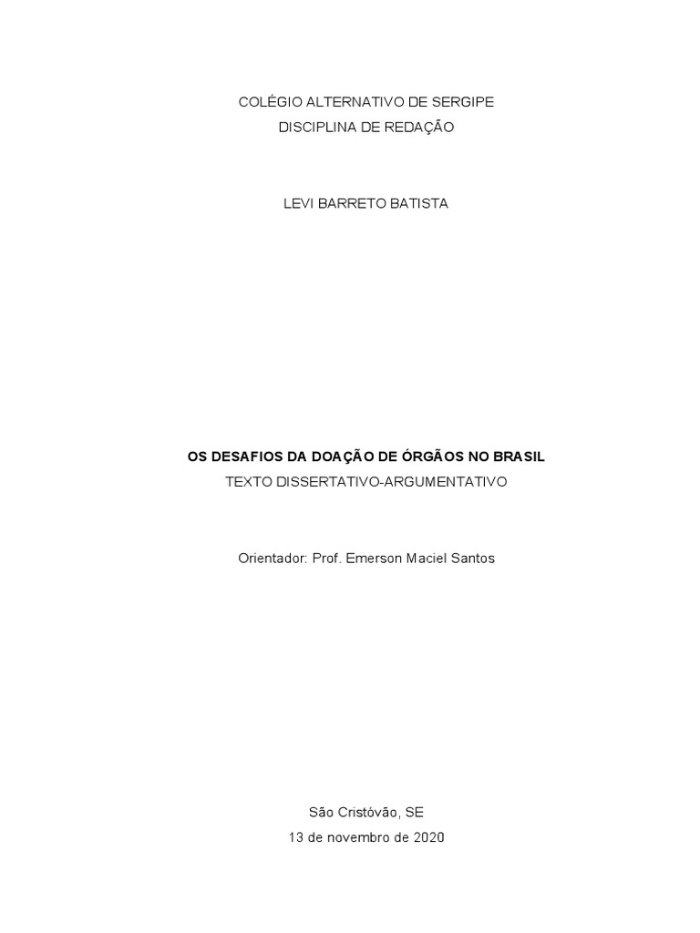 Os Desafios Da Doação de Órgãos