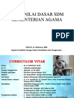 Nilai-Nilai Dasar SDM Kemenag 2020