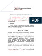 Modelo de Alegaciones en 48h Extranjeria Art. 53a1