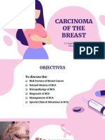 Breast Cancer Risk Factors, Diagnosis and Management