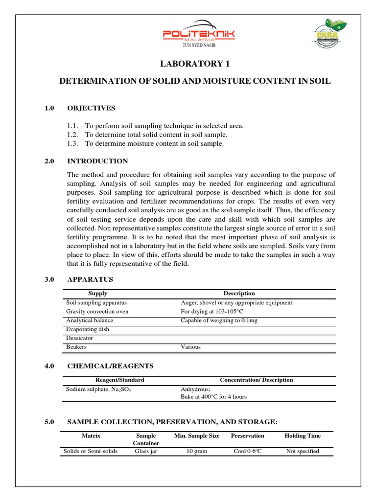 SOIL MOISTURE CONTENT DETERMINATION METHODS intelligence overview