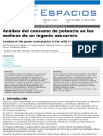 Analisis Del Consumo de Potencia en Los Molinos